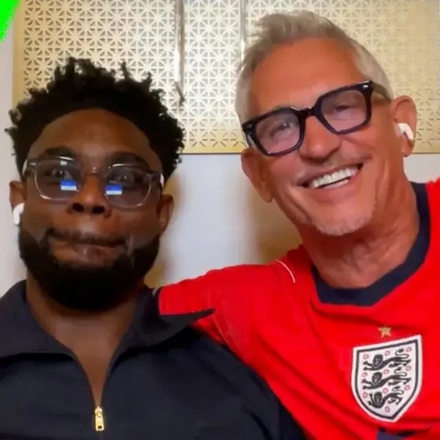 Micah Richardas dhe Gary Lineker në një intervistë