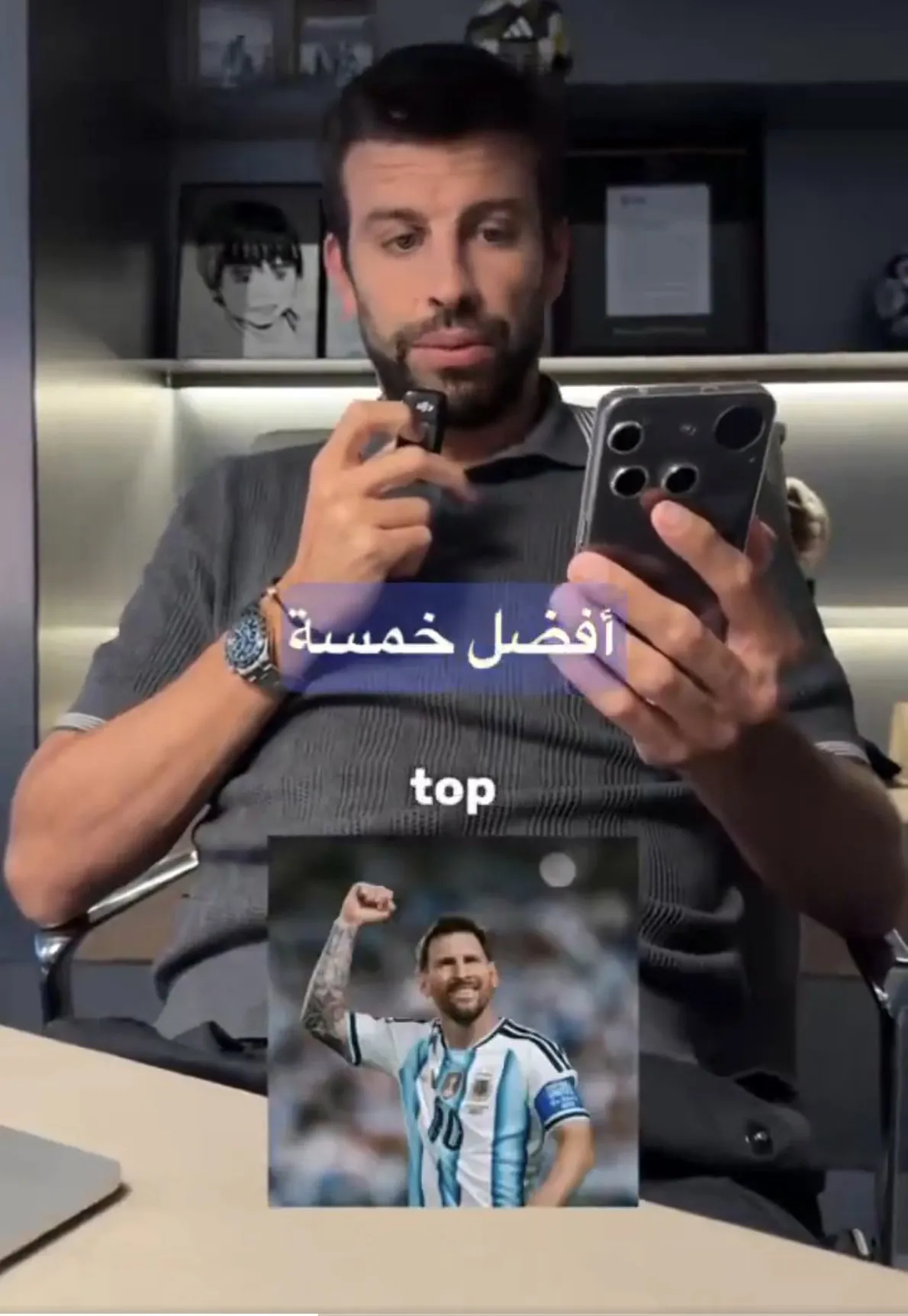 Gerard Pique mori kohë për të renditur të gjithë 30 të nominuarit për Topin e Artë!